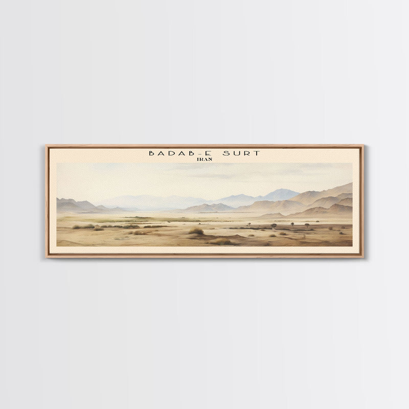 Badab e Surt Iran Travel Poster Print, Framed Canvas Print, Iran Travel Art, Wood Framed Art, Wall Hanging, Home Decor