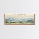 Blue Mountains Travel Print Wall Art, Travel Poster Print, Retro Style COUNTRY Home Decor, Wall Hanging, Travel Gift Idea, Unique Metal Art