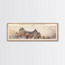 Château Frontenac COUNTRY Travel Poster Print, Framed Canvas Print, COUNTRY Travel Art, Wood Framed Art, Wall Hanging, Home Decor