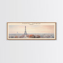 Eiffel Tower Travel Poster Print, Framed Canvas Print, COUNTRY Travel Art, Wood Framed Art, Wall Hanging, Home Decor