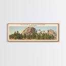 Mount Rushmore COUNTRY | Framed Travel Poster Canvas Print | Trendy Wall Art | Watercolor Painting | Living Room Art | Unique Art