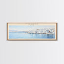 Mykonos COUNTRY Travel Poster Print, Framed Canvas Print, COUNTRY Travel Art, Wood Framed Art, Wall Hanging, Home Decor