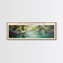 The Enchanted River Travel Print Wall Art, Travel Poster Print, Retro Style COUNTRY Home Decor, Wall Hanging, Travel Gift Idea, Unique Metal Art