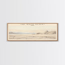 The White Desert Travel Print Wall Art, Travel Poster Print, Retro Style COUNTRY Home Decor, Wall Hanging, Travel Gift Idea, Unique Metal Art