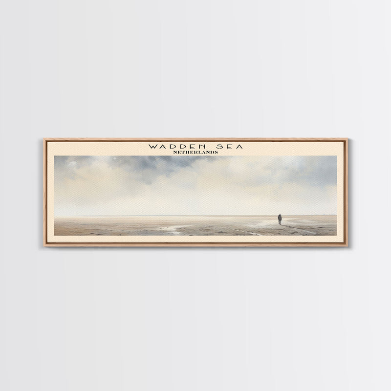 Wadden Sea Travel Poster Print, Framed Canvas Wall Art, Metal Wall Art, COUNTRY art, Gift For Him, Travel Wall Art, Travel Lover Gift