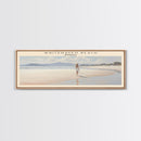 Whitehaven Beach Travel Poster Print, Framed Canvas Print, COUNTRY Travel Art, Wood Framed Art, Wall Hanging, Home Decor
