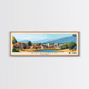 Botshabelo, South Africa Travel Poster Panoramic Canvas Print, Botshabelo, South Africa Painting, South Africa Art, Botshabelo Travel Art, Guest Room Painting