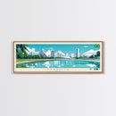 Brasilia, Brazil Panoramic Travel Poster Canvas Print, Brasilia, Brazil Painting, Brazil Art, Brasilia Panoramic Travel Art, Travel Painting