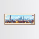 Coventry, England Travel Poster Panoramic Canvas Print, Coventry, England Painting, England Art, Coventry Travel Art, Guest Room Painting