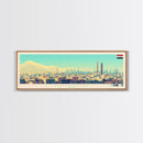 Panoramic Travel Poster Damascus, Syria Canvas Print, Damascus, Syria Painting, Syria Art, Damascus Travel Art, Guest Room Painting
