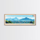 Irapuato, Mexico Panoramic Travel Poster Canvas Print, Irapuato, Mexico Painting, Mexico Art, Irapuato Panoramic Travel Art, Travel Painting