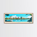 Kitwe, Zambia Panoramic Travel Poster Canvas Print, Kitwe, Zambia Painting, Zambia Art, Kitwe Panoramic Travel Art, Travel Painting