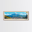 Riobamba, Ecuador Travel Poster Panoramic Canvas Print, Riobamba, Ecuador Painting, Ecuador Art, Riobamba Travel Art, Guest Room Painting