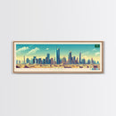 Panoramic Travel Poster Riyadh, Saudi Arabia Canvas Print, Riyadh, Saudi Arabia Painting, Saudi Arabia Art, Riyadh Travel Art, Guest Room Painting