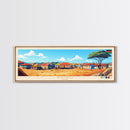 Ruiru, Kenya Panoramic Travel Poster Canvas Print, Ruiru, Kenya Painting, Kenya Art, Ruiru Travel Art, Living Room Painting