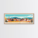 Panoramic Travel Poster San Miguel de Tucuman, Argentina Canvas Print, San Miguel de Tucuman, Argentina Painting, Argentina Art, San Miguel de Tucuman Travel Art, Guest Room Painting