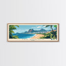 Sao Goncalo, Brazil Panoramic Travel Poster Canvas Print, Sao Goncalo, Brazil Painting, Brazil Art, Sao Goncalo Travel Art, Guest Room Painting