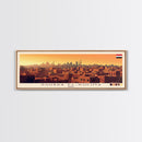 Shubra El-Kheima, Egypt Panoramic Travel Poster Canvas Print, Shubra El-Kheima, Egypt Painting, Egypt Art, Shubra El-Kheima Travel Art, Guest Room Painting