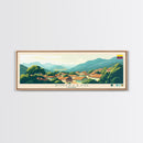Sincelejo, Colombia Panoramic Travel Poster Canvas Print, Sincelejo, Colombia Painting, Colombia Art, Sincelejo Travel Art, Living Room Painting