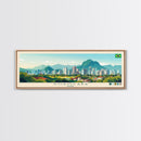 Sorocaba, Brazil Panoramic Travel Poster Canvas Print, Sorocaba, Brazil Painting, Brazil Art, Sorocaba Travel Art, Guest Room Painting
