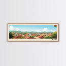 Sunyani, Ghana Panoramic Travel Poster Canvas Print, Sunyani, Ghana Painting, Ghana Art, Sunyani Panoramic Travel Art, Travel Painting