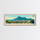 Tuxtla Gutierrez, Mexico Panoramic Travel Poster Canvas Print, Tuxtla Gutierrez, Mexico Painting, Mexico Art, Tuxtla Gutierrez Panoramic Travel Art, Travel Painting