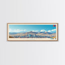 Ulaanbaatar, Mongolia Panoramic Travel Poster Canvas Print, Ulaanbaatar, Mongolia Painting, Mongolia Art, Ulaanbaatar Travel Art, Living Room Painting