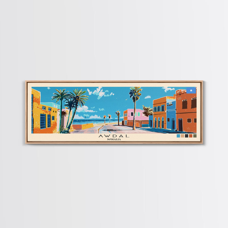 Awdal, Somalia Panoramic Canvas Print, Awdal, Somalia Painting, Somalia Art, Awdal Travel Poster, Travel Art, Housewarming Gift