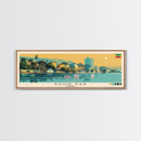 Bahir Dar, Ethiopia Panoramic Canvas Print, Bahir Dar, Ethiopia Painting, Ethiopia Art, Bahir Dar Travel Poster, Travel Art, Guest Room Painting