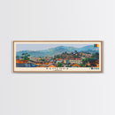 Bamenda, Cameroon Panoramic Canvas Print, Bamenda, Cameroon Painting, Cameroon Art, Bamenda Travel Poster, Travel Art, Vacation Gift