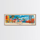 Biskra, Algeria Panoramic Canvas Print, Biskra, Algeria Painting, Algeria Art, Biskra Travel Poster, Travel Art, Living Room Painting