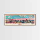 Bloemfontein, South Africa Panoramic Canvas Print, Bloemfontein, South Africa Painting, South Africa Art, Bloemfontein Travel Poster, Travel Art, Guest Room Painting