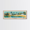 Bouake, Ivory Coast Panoramic Canvas Print, Bouake, Ivory Coast Painting, Ivory Coast Art, Bouake Travel Poster, Travel Art, Guest Room Painting