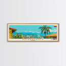Bucaramanga, Colombia Panoramic Canvas Print, Bucaramanga, Colombia Painting, Colombia Art, Bucaramanga Travel Poster, Travel Art, Guest Room Painting