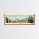 Cajamarca, Peru Panoramic Canvas Print, Cajamarca, Peru Painting, Peru Art, Cajamarca Travel Poster, Travel Art, Guest Room Painting