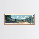 Cumbernauld, Scotland Panoramic Canvas Print, Cumbernauld, Scotland Painting, Scotland Art, Cumbernauld Travel Poster, Travel Art, Housewarming Gift