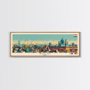 Delhi, India Panoramic Canvas Print, Delhi, India Painting, India Art, Delhi Travel Poster, Travel Art, Guest Room Painting