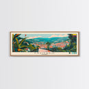 Envigado, Colombia Panoramic Canvas Print, Envigado, Colombia Painting, Colombia Art, Envigado Travel Poster, Travel Art, Guest Room Painting