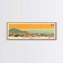 Hermosillo, Mexico Panoramic Canvas Print, Hermosillo, Mexico Painting, Mexico Art, Hermosillo Travel Poster, Travel Art, Living Room Painting