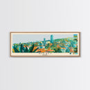 Kigali, Rwanda Panoramic Canvas Print, Kigali, Rwanda Painting, Rwanda Art, Kigali Travel Poster, Travel Art, Housewarming Gift