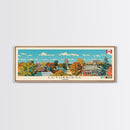 Lethbridge, Canada Panoramic Canvas Print, Lethbridge, Canada Painting, Canada Art, Lethbridge Travel Poster, Travel Art, Living Room Painting
