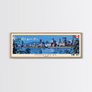 Montreal, Canada Panoramic Canvas Print, Montreal, Canada Painting, Canada Art, Montreal Travel Poster, Travel Art, Guest Room Painting