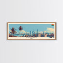 Mumbai, India Panoramic Canvas Print, Mumbai, India Painting, India Art, Mumbai Travel Poster, Travel Art, Guest Room Painting