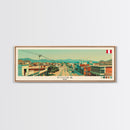 Piura, Peru Panoramic Canvas Print, Piura, Peru Painting, Peru Art, Piura Travel Poster, Travel Art, Housewarming Gift