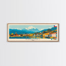 Pudahuel, Chile Panoramic Canvas Print, Pudahuel, Chile Painting, Chile Art, Pudahuel Travel Poster, Travel Art, Vacation Gift