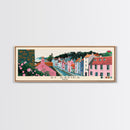 St Davids, Wales Panoramic Canvas Print, St Davids, Wales Painting, Wales Art, St Davids Travel Poster, Travel Art, Living Room Painting
