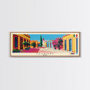Tecamac, Mexico Panoramic Canvas Print, Tecamac, Mexico Painting, Mexico Art, Tecamac Travel Poster, Travel Art, Vacation Gift