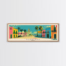 Veracruz, Mexico Panoramic Canvas Print, Veracruz, Mexico Painting, Mexico Art, Veracruz Travel Poster, Travel Art, Guest Room Painting