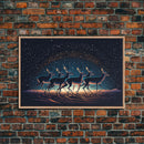 Herd of Impala on the run, wildlife art, animal prints, framed canvas prints, African Wild Life Decor