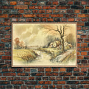 Life On The Farm, Framed Canvas Print, Wall Art